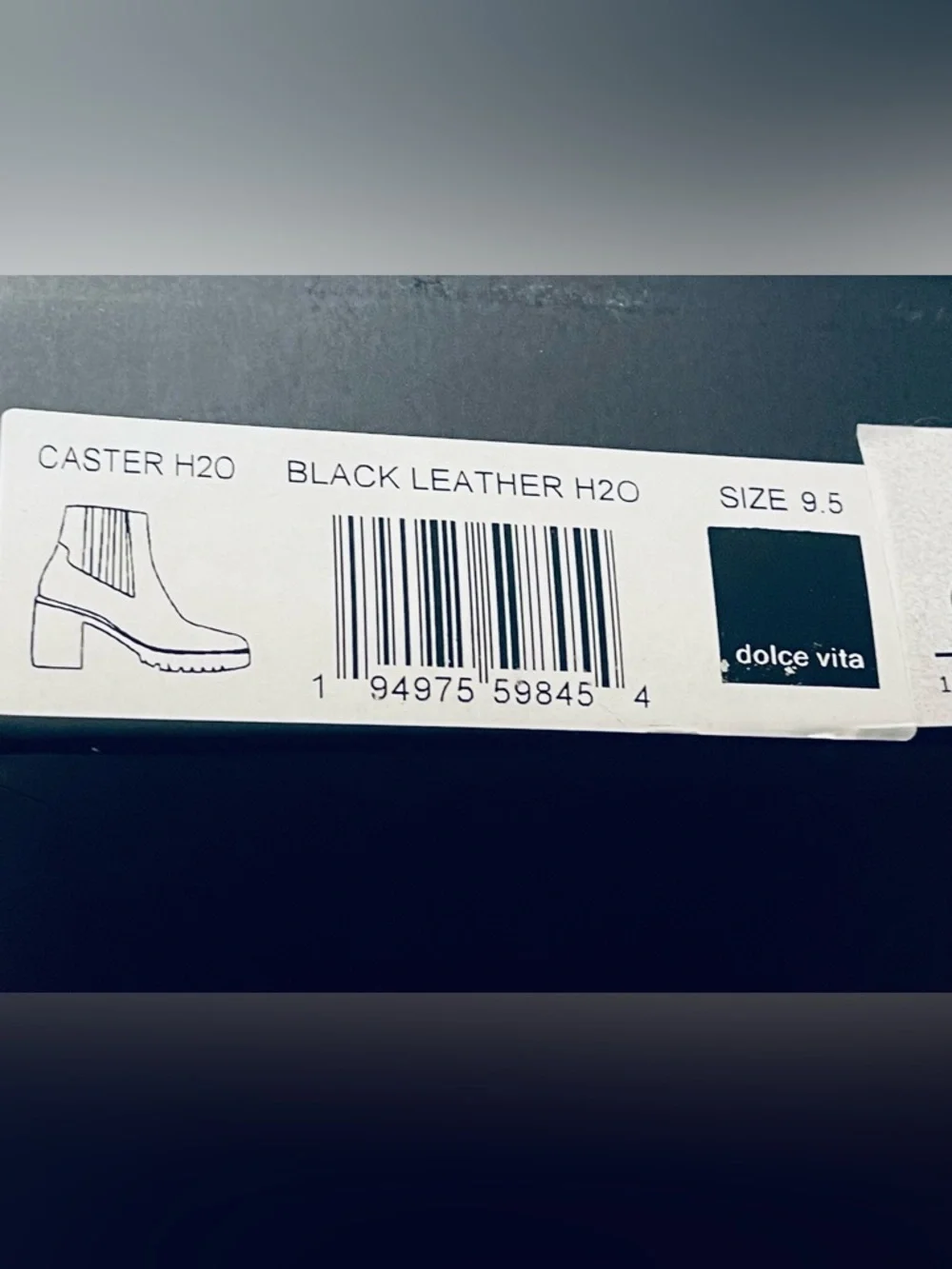 NIB DOLCE VITA CASTER H20 WATERPROOF BLACK LEATHER WOMENS SIZE 9.5 - Picture 12 of 12